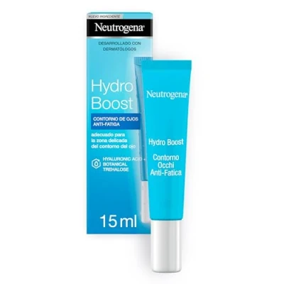 Immagine di Neutrogena Hydro Boost Contorno occhi Anti Fatica, idratante con Acido Ialuronico e Vitamina E, Aiuta ad attenuare i segni della stanchezza le occhiaie, 15 ml