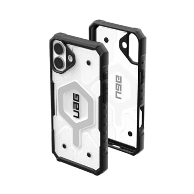 Immagine di Urban Armor Gear Pathfinder MagSafe Case Backcover per cellulare Apple iPhone 16 Plus Ghiaccio, Trasparente Compatibile con