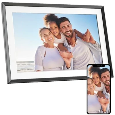 Immagine di AgfaPhoto Realiview APF1000 WIFI HD 10 Cornice Digitale Memoria 32GB, Funzione Meteo e Orologio, Condivisione Remota, Montabile a Parete 1200x800