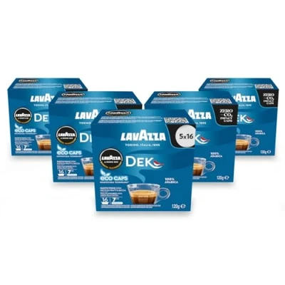 Immagine di Lavazza A Modo Mio Cremosamente Dek 5 Confezioni Da 16 Capsule, Totale: 80 Pezzi