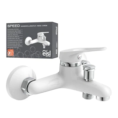 Immagine di EISL quando per riempimento/miscelatore monocomando doccia Speed, 1 pezzo, bianco, Ni023Scr Flash W