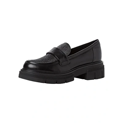 Immagine di Marco Tozzi BY Guido Maria Kretschmer Scarpe senza lacci, Donna, Taglia: 40, Black brush Finta pelle / tessuto