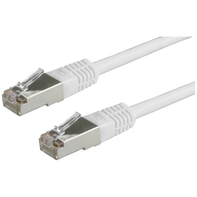 Immagine di Roline 21.15.0315 RJ45 cavo di rete, patch CAT 5e S/FTP 15.00 m Grigio doppia schermatura, contatti connettore dorati 1 pz.