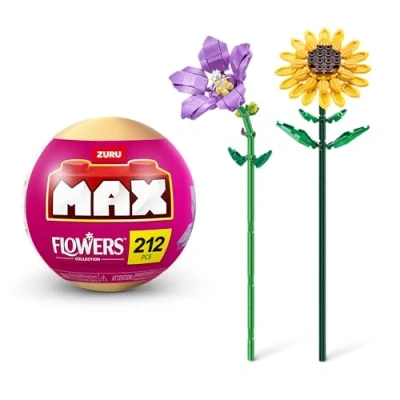 Immagine di MAX Premium Flowers Building Bricks Collection (up to 243 pieces, 2 per capsule, 10 collect). (Platycodon and Sunflower, 1 Capsule)