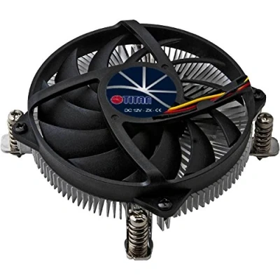 Immagine di TITAN DC 155A915Z/RPW Raffreddatore CPU in Rame (con Segnale tachos PWM, Design a Basso Profilo, Adatto per Intel Socket 1155, 1156)