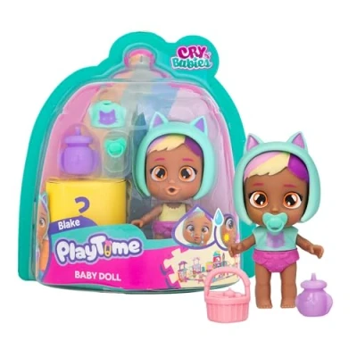 Immagine di Cry Babies Magic Tears Playtime Day Care Blake, mini bambole, con 5+ accessori, piangono lacrime di verità, una rivelazione magica, giocattolo per bambini dai 4 ai 6 anni