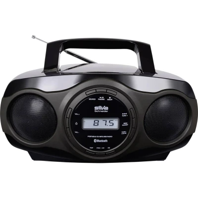 Immagine di Silva Schneider MPC 17.7 BT Radio CD FM CD, AUX, Bluetooth, USB Nero, Grigio