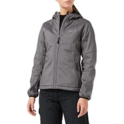 Immagine di Ultrasport Estelle Softshell Giacca per Donna con Cappuccio, Grey/Melange, XS