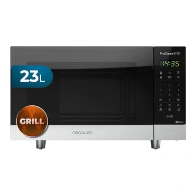 Immagine di Cecotec Forno a Microonde nero ProClean 800 W, 23 litri, Rivestimento Ready2Clean per una migliore pulizia, pannello di controllo e tecnologia 3DWave, touch, acciaio inossidabile