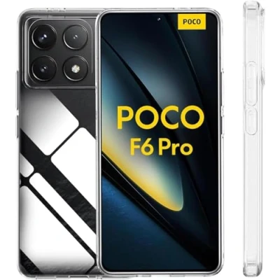 Immagine di Verco Custodia per Xiaomi Poco F6 Pro, cover trasparente in silicone