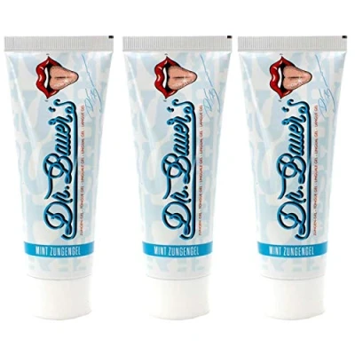 Immagine di Dr. Bauer Gel lingua Tung Mint 75ml contro l&#039;alito cattivo, 2 pezzi Confezione Advantage (2x 75ml)