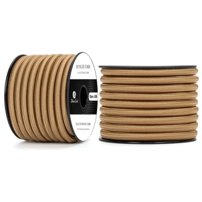 Immagine di Abma Cord Corda Elastica 10mm 10M di Gomma Cavo Elastico Marino per Teloni, Tende e Bagagli Marrone
