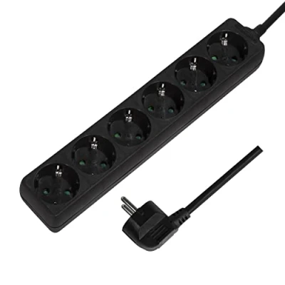 Immagine di LogiLink LPS238B Multipresa Nero Schuko 1 pz.