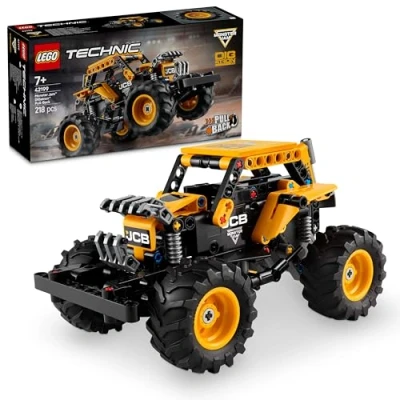 Immagine di LEGO Technic Pull Back Monster Jam DIGatron, Truck Giocattolo da Costruire, Giochi per Bambini e Bambine 7 Anni in su, Idee Regalo di Compleanno i Fan dei Veicoli Gara 42199
