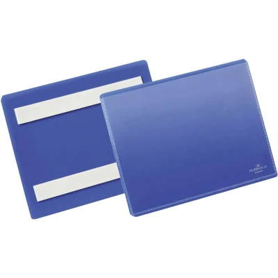 Immagine di Durable 176307 Tasca per etichette, autoadesiva Blu scuro (L x A) 163 mm 120 DIN A6 orizzontale