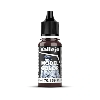Immagine di Vallejo 70.859 Colore Acrilico Opaco , Marrone (Black Red/Cadmium Brown), 17 ml, 1 Pezzo