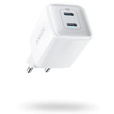 Immagine di Anker Caricatore 521 Nano Pro, compatto 40 W PIQ 3.0 a doppia porta USB C compatibile con iPhone 15/14/13/12 serie, iPad Mini, MacBook Air e altro ancora, artico