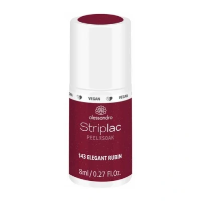 Immagine di Alessandro Striplac Peel Or Soak 143 Elegant Ruby 8 ml