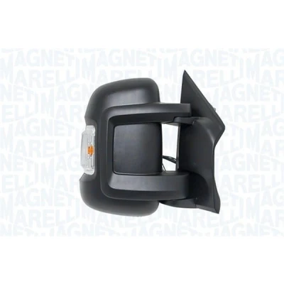 Immagine di specchio retrovisore esterno Magneti Marelli 182215012400 Dx nero ruvido elettrico Braccio corto, termico, convesso per veicolo con guida a S