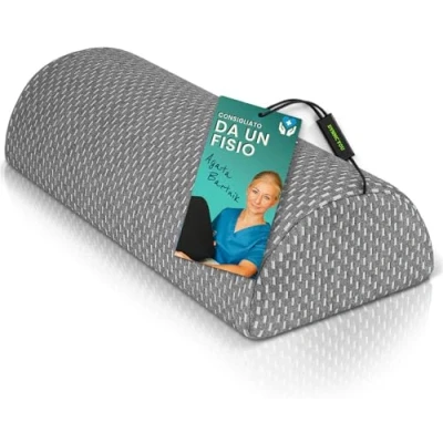Immagine di DYNMC you Confortevole Cuscino per Ginocchia Dormire, Gravidanza Durezza Media, in Memory Foam, Rivestimento Morbido OEKO TEX Gambe Premium, Lombare by, Grigio