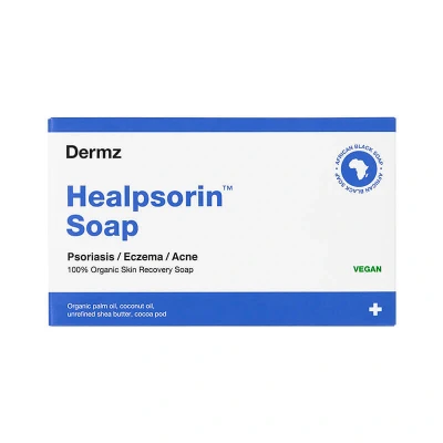 Immagine di Sapone nero africano Set di 2 + panno in microfibra Psoriasi, eczema, trattamento dell&#039;acne