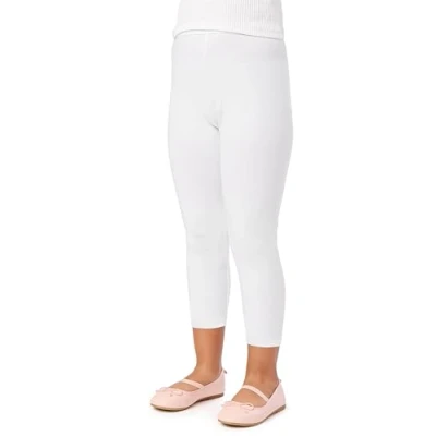 Immagine di Merry Style Leggings 3/4 Bambina e Ragazza MS10 131 (Bianco, 140 cm)