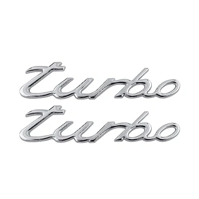 Immagine di Emblema Turbo Adesivo universale per auto con logo (argento)