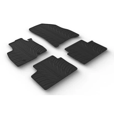 Immagine di Gledring Tappetini in Gomma Compatibile con Dacia Duster III 2024 (Profilo T 4 Parti + Clip di Montaggio)
