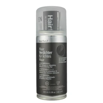 Immagine di Hairfor2 spray per uomini e donne con perdita di capelli sottili (100ml, Nero/Castano)