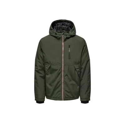 Immagine di ONLY &amp; SONS Onsjayden Giacca con Cappuccio Otw Vd Parka, Torba, L Uomo