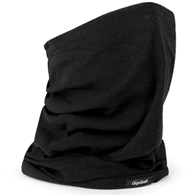 Immagine di GripGrab Multifunctional Thermal Merino Wool Neck Warmer Cycling Running Breathable Face Mask Bicycl, Copricapo Da Ciclismo Unisex Adulto, Nero, Taglia unica