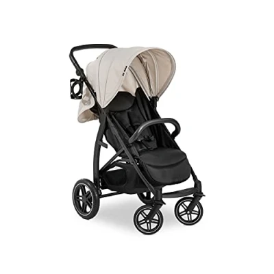 Immagine di hauck Passeggino Leggero Rapid 4D per Bambini dalla Nascita fino a 22 kg con funzione Reclinabile, Pneumatici in Gomma, Portabicchieri, UPF 50+, Compatto, Cestino XL 3 Beige