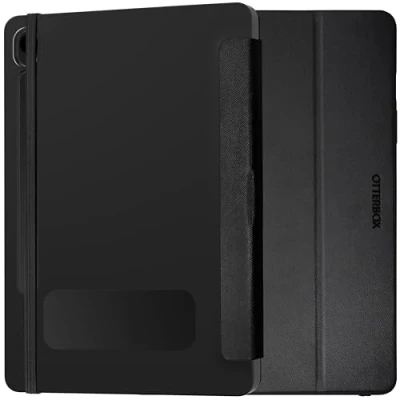 Immagine di Cover OtterBox React Folio Case per Samsung Galaxy Tab S9 FE, antishock e cadute, ultra sottile, custodia protettiva, testata a norme MIL STD 810G, Nero, Senza Retail Package