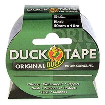 Immagine di Duck Nastro adesivo in tessuto, nero, 260111 0 wattsW, voltsV