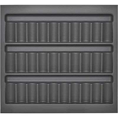 Immagine di ORGA BOX I Vassoio multiuso 519 x 50 473 mm grigio lava con struttura perlata portaposate per Tandembox Antaro/Intivo e ModernBox nell&#039;armadio da 60 cm