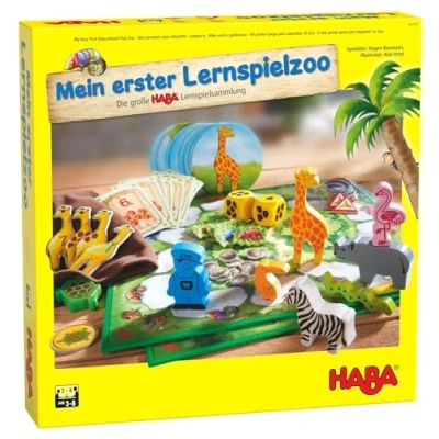 Immagine di HABA 305173 My Very First Educational Play Zoo 10 games in 1 for Ages 3 Years and Up, English Instructions (Made Germany)
