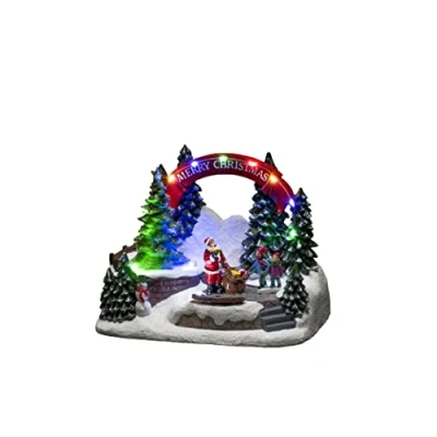 Immagine di Konstsmide 4244 000 Babbo Natale con bambino multicolore LED interruttore, musica
