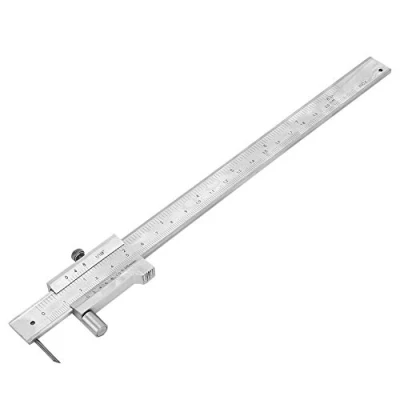 Immagine di calibro a corsoio 0 200mm, righello per in acciaio inossidabile con scriber, strumento di misurazione portatile, legno, plastica, ferro, ecc