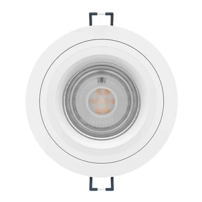 Immagine di Eglo connect Z Carosso Faretto spot LED da incasso Smart Home, uso con ZigBee, app e controllo vocale Alexa, luce bianca calda fredda, RGB, dimmerabile, in alluminio bianco, Ø 9,3 cm