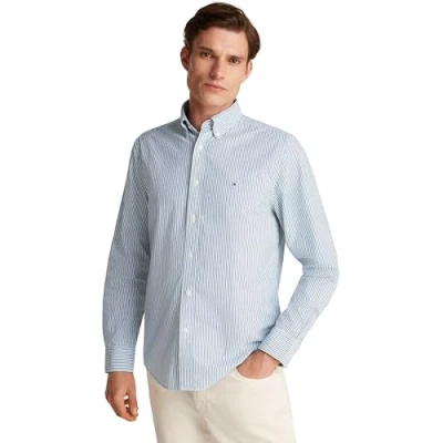Immagine di Tommy Hilfiger FLEX Classic Camicia Nouveau green multi, Uomo, Taglia: XS, multi