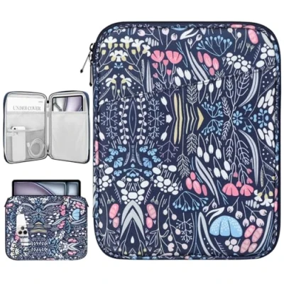 Immagine di Dadanism 12,9 Pollici Custodia Sleeve per Tablet Compatibile con iPad PRO/Air 13&quot; 2024, PRO 12,9&quot; M2 6a/5a/4a/3a Gen, 12,4&quot; Galaxy Tab S9 Fe+/S9+/S8+/S7 Fe/S7+, Surface 8/7/6/X, Notte Blu