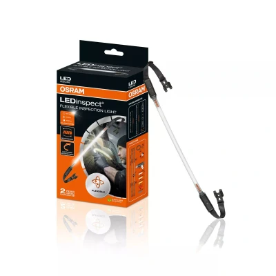 Immagine di OSRAM LEDInspect FLEXIBLE INSPECTION LIGHT, luce di ispezione LED ricaricabile, 6000K, luminosità fino a 1000lm, cinghie elastiche rimovibili