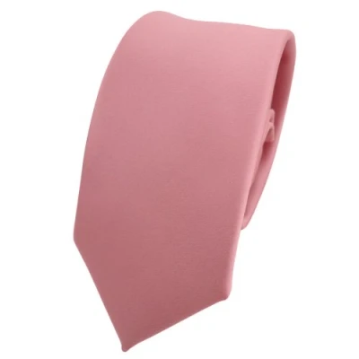 Immagine di TigerTie stretta raso cravatta rosa scuro vecchio uni