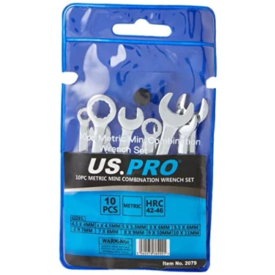 Immagine di US PRO 2079 Set di chiavi combinate mini metriche, 4 11 mm, cromate