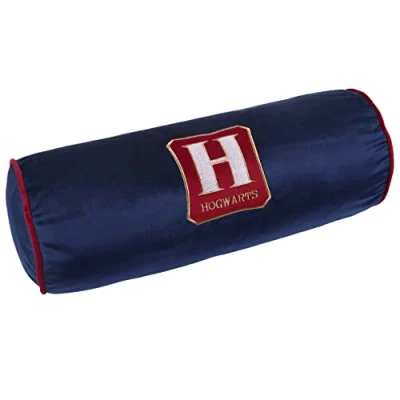 Immagine di sarcia.eu Cuscino in Forma di Rullo, Colore Blu Navy Bordo&#039; HOGWART Harry Potter 18x45 cm