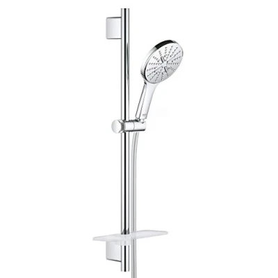 Immagine di Grohe 26546000 Set Asta Doccia a 3 Getti, Cromo Rotondo, 130/600 mm