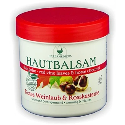 Immagine di Pelle Balsamo Foglie di vite rossa con Ippocastano 250 ML herbam edicus weinlaub