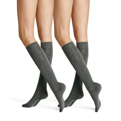 Immagine di Hudson Only Doppelpack Calzettoni, 100 den, Grigio (Grau Mel. 0550), (Taglia Produttore: 39/42) Donna