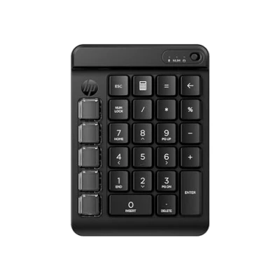 Immagine di HP 430 Tastierino Programmabile Wireless, Connessione Bluetooth 5.3, 50 Milioni di Pressioni Garantite, Compatibile con Windows 10, 11, macOS e ChromeOS, Nero