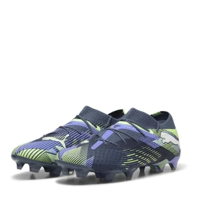 Immagine di Puma Future 7 Ultimate LOW FG/AG Scarpe da calcetto con tacchetti, Uomo, Taglia: 45, Gray skies/white/fizzy apple Tessuto / sintetico